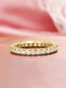 1 PC Elegant Cubic Zirconia Ring For Women For Wedding Engagement Band Jewelry Gift