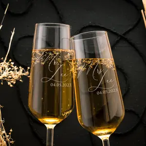 Custom Champagne Flute for Wedding