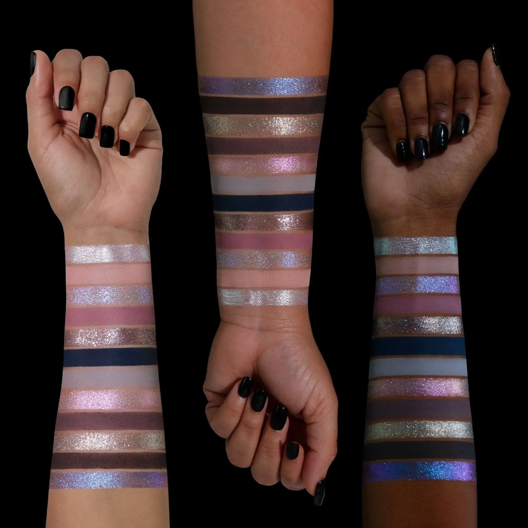 Snow Moon Eyeshadow Palette- Iridescent Cool-Toned Pearl Multichrome Makeup