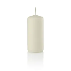 2 x 4 1/2 Inch Ivory Pillar Candles, Unscented Set of 36