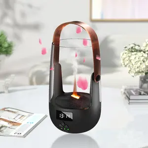 Enchanting Vintage Atmosphere  200ML Flame-Design Diffuser with Smart Safety Features & Customizable Aromatherapy Sessions