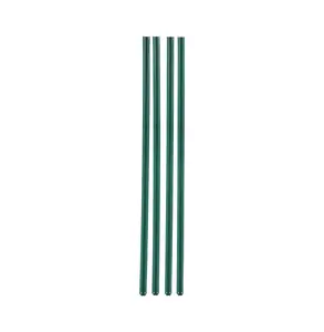 Chain Link Fence Privacy Slats - 4ft High HDPE Bottom Lock - Garden, Farm, Sports Field - Green - 82 Slats + 3 Channels 10ft 4 ft Single-wall
