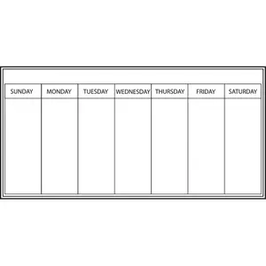 WallPops  White board Weekly Calendar Decal - Set of 2