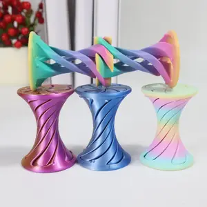 3D Printed Spiral Design Desktop Ornament, Creative Colorful Desktop Decoration, Home Decor for Living Room Bedroom Office, Creative Modern Decoration