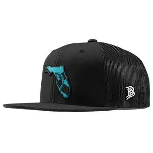 Florida Turquoise Flat Trucker