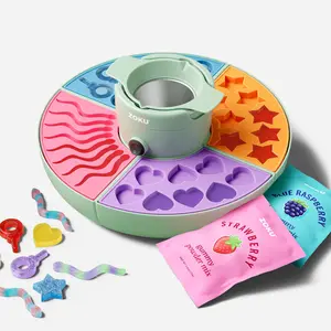 Gummy Maker Hearts Stars Gummy Worms Do-It-Yourself  Silicone Kitchen Set Family Fun for Snacks Treats