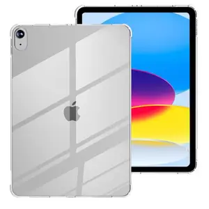I1pc Transparent Tpu Case, Full Edge Protection, Shockproof, Corner Airbags, High Clarity, Silicone Soft Shell, Compatible with iPad Air4/5/6, iPad 7/8/9/10, iPad 11, Apple Pencil