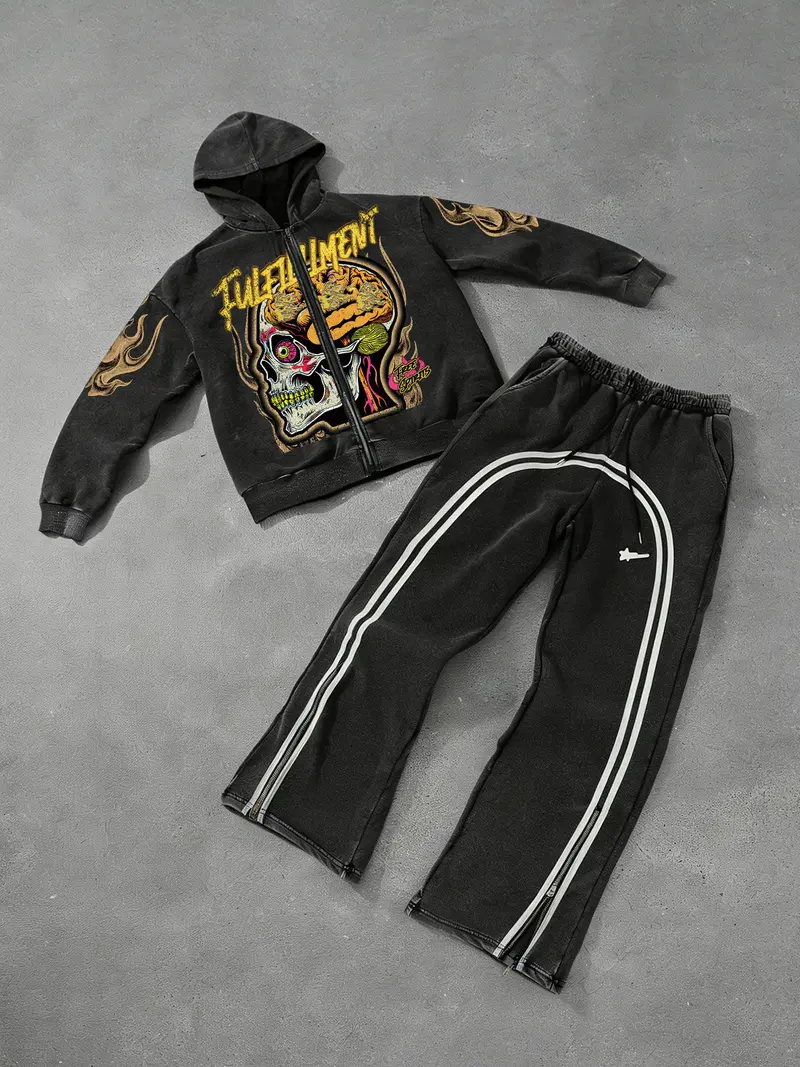 travis scott cactus jack for fragment skeleton graffiti full zip