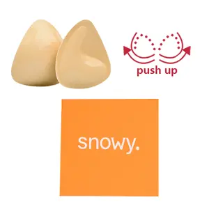 SNOWY Sticky Bra Push Up-Sticky Inserts-Double-Sided Adhesive Push-Up Bra Pads-Thickened Push-Up Breast Stickers-adhesive bra-inserts-Wedding Dress Invisible Sticky Bra-Full Bust Lift Adhesive Breast Pads-reusable adhesive bra