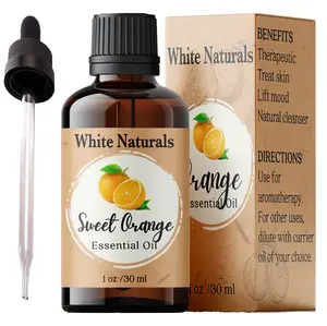 Sweet Orange Essential Oil, Aromatherapy Orange Essential Oil for Diffuser and Air Humidifiers, Therapeutic Grade, Pure and Natural, Perfect for DIY Soap Making, Bath Bombs, Candles, Cleaning Wellness Healthy