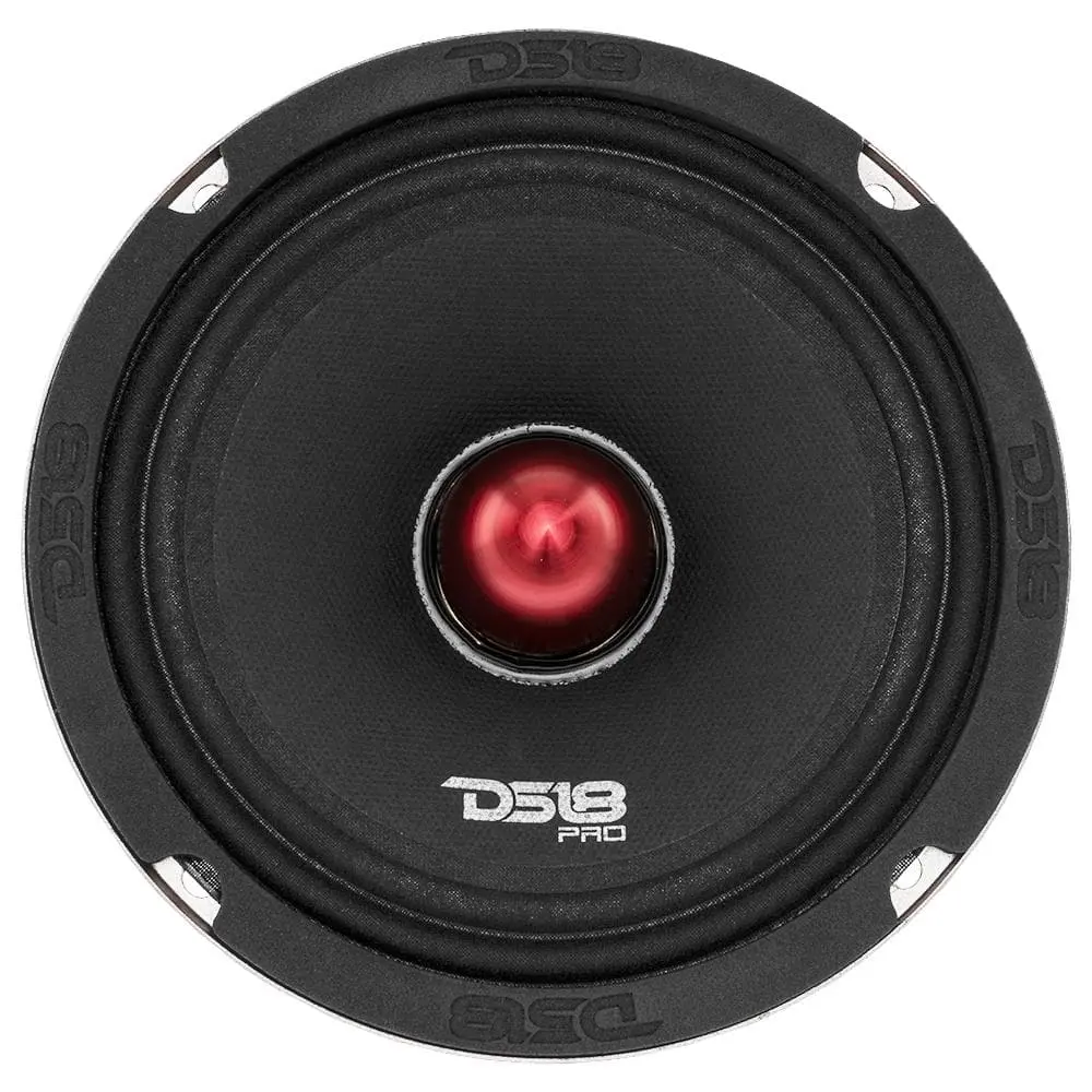 DS18 DS-PRO-X6.4BM PRO-X 6.5 Inch Mid-Range Loudspeaker W/ Bullet 450 Watts 4-Ohm DS18 Sound System