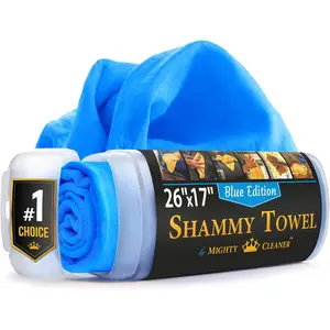Premium Shammy Cloth for Car Drying - 26”x17” - Super Absorbent Chamois Towel for Car - Scratch-Free, Reusable & Soft