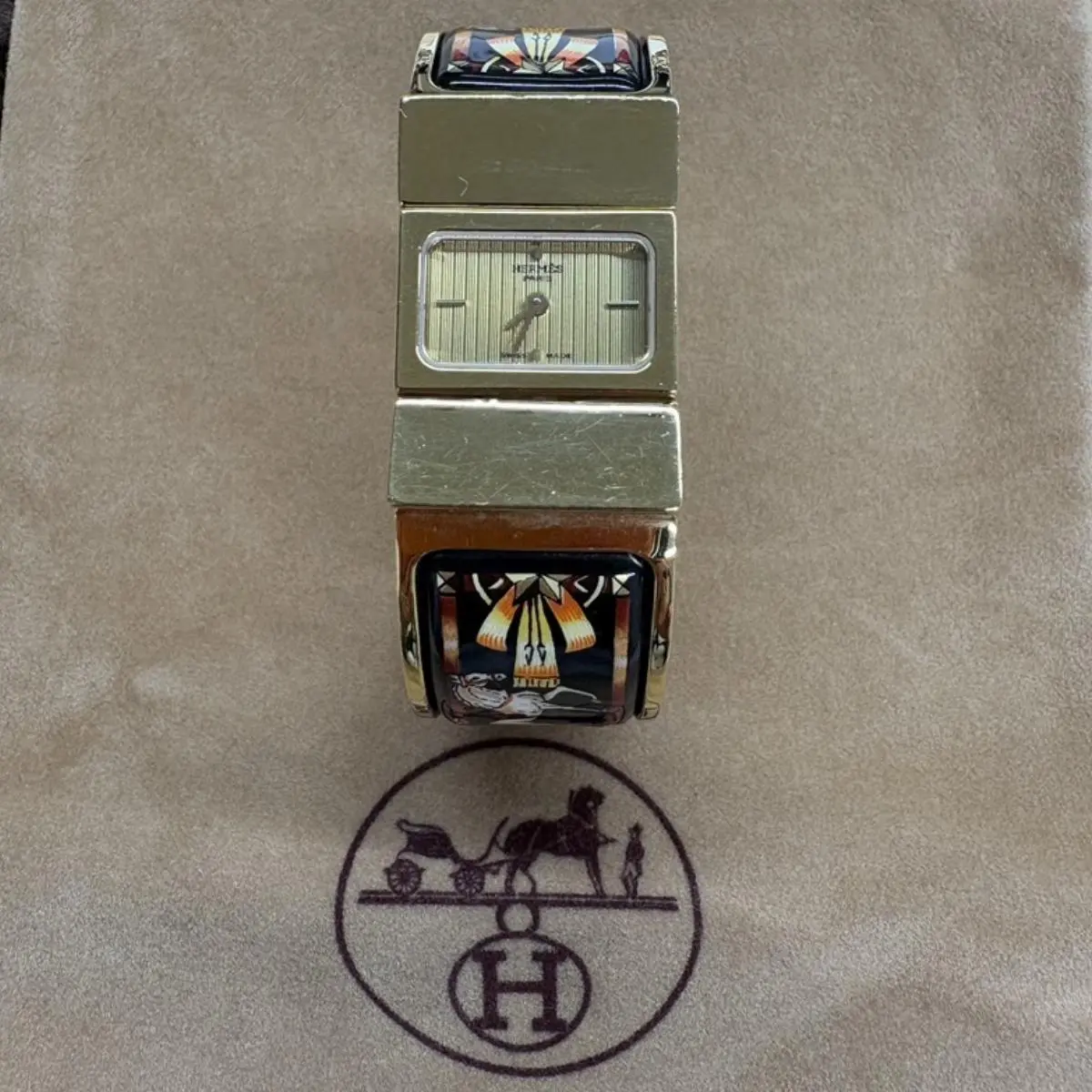 Pre-owned HERMÈS As Shown Shoulder Bags Hermes Watch Bangle 15.5cm 14469