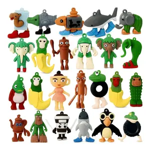 Italian Brainrot Toys 24pcs Tralalero Tralala Meme Shark Figures 2.5in Funny Animals Keychain Decor Summervibes Gifts for Fans Squishy Bag Charms Car Accessories Collector Set Fun Collectibles Silicone Figurines Decorative Figurines