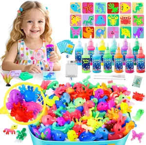Magic Water Elf Toy Kit–Squishies for Kids, 20 Gels & 10 Molds, Magic Gel Water Pets Sensory Toy, Fun DIY Craft Kit, Party Favors, Birthday & Christmas Gifts for Kids Ages 3+