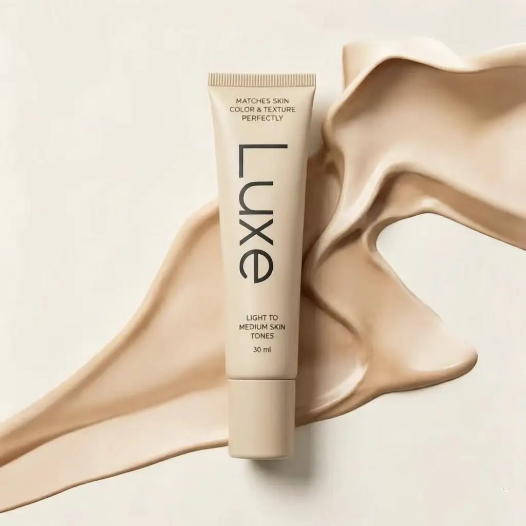 Luxe Skin Perfect Foundation 30ml, Buildable Coverage Tinted Moisturizer for Light Medium Medium Dark Skin Tones, Natural Matte Long Lasting Base Makeup, Flawless Color Matching Concealer Primer All In One, Oil Control Non-Cakey Daily Face Cosmetics