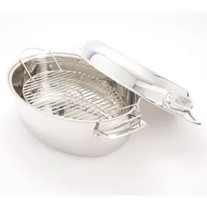 Viking 3-in-1 Tri-Ply Stainless Steel 8.5-qt Oval Roaster