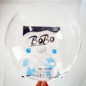 30count Pre Stretched Transparent Bobo Bubble Balloon Clear Bobo Balloon Baby Shower Wedding Birthday Party Decor 10/18/20/24/36''