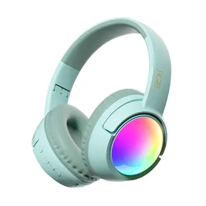 MUSEN LK-057 Rgb Light Bluetooth On-ear Headset, with Colorful Rgb Lights Effects, Bluetooth Flash Connect Tech, Low Frequency Sound Enhancement, for Enjoy Music and Immerse Private Space