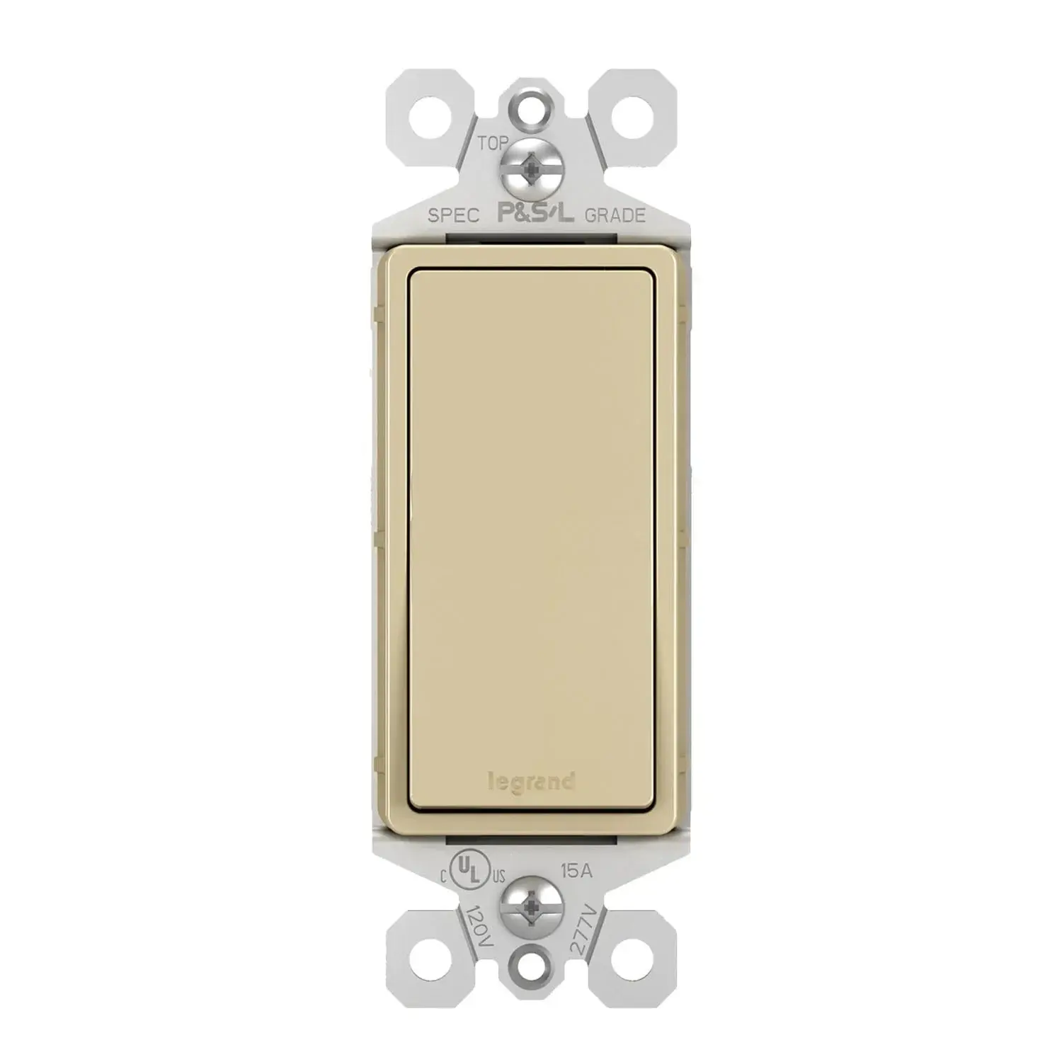Legrand TM873I radiant Light Switch, 15A, Single-Pole/3-Way, Ivory