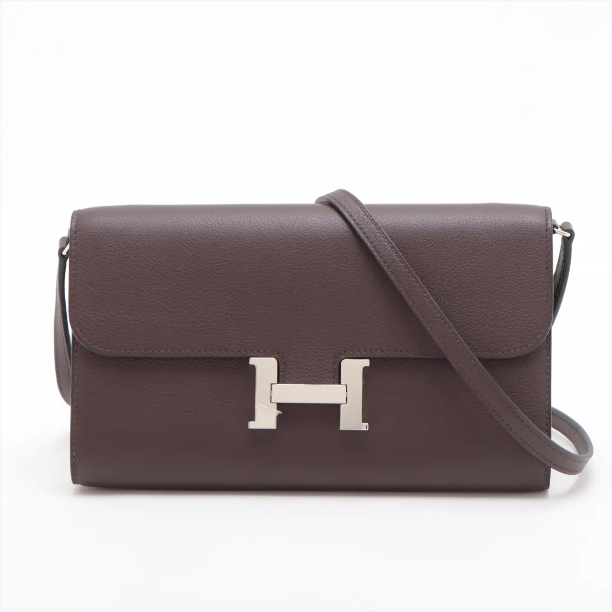 Pre-owned HERMÈS 1 Shoulder Bags Hermes Constance To Go in Burgundy