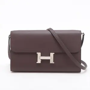 Pre-owned HERMÈS 1 Shoulder Bags Hermes Constance To Go in Burgundy