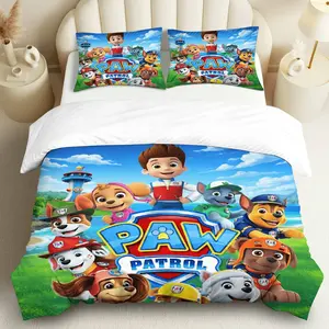 3PCS Duvet Cover Set, 1 Duvet+2 Pillowcases(Without filler), Fun Adventure  Animal Hero Theme, Holiday Bedding Set, Cozy Soft Comfortable Suitable for decoration bedroom, playroom, guest room,  room.