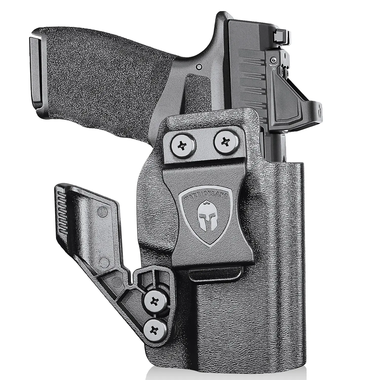 WARRIORLAND Kydex IWB Holster for Springfield Hellcat Pro, Right Hand Tactical Equipment for Concealed Carry with Optic Cut, Claw & Adjustable Cant & Retention, Easy Access
