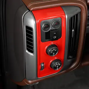 ABS Dashboard Cover Trim for Headlight Switch Panel - Car Interior Accessory for Chevy Silverado & GMC Sierra 2014-2018 Trucks, UV-Resistant, Scratch-Resistant, Easy Installation