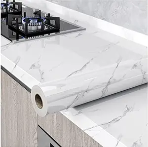 15.7"x78.7"/15.7"x393" Granite Gray Contact Paper Marble Wallpaper Peel and Stick Countertops Backsplash for Kitchen Waterproof Renter Friendly Wallpaper Papel Tapiz para Pared