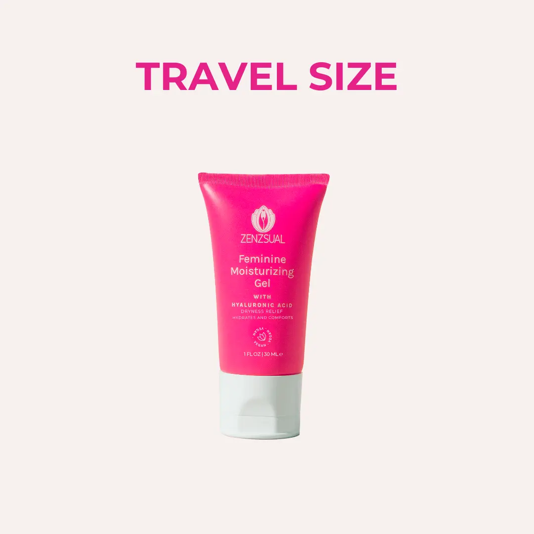 Zenzsual Feminine Moisturizer - Intimate Hydrating Gel for Women - TRAVEL SIZE - US Made- Comfort -Skin Repair Hygiene Products Hygiene Essentials