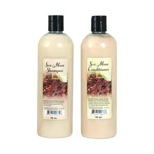 Sea Moss Hair Care Set - 16 oz Shampoo & 16 oz Conditioner for Stronger Healthier Hair with Natural Sea Moss Benefits Haircare Coconut
