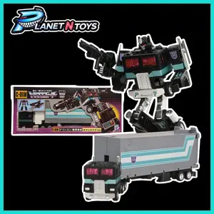 Transformers Missing Link C-01N Nemesis Prime with Container, Energon Axe, and Autobot Matrix of Leadership Takara Tomy Tomica