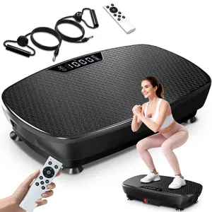 Vibration Plate Exercise Machine, Vibration Plate for Lymphatic Drainage, Body Workout Vibrate Fitness Platform 400 Lbs Capacity Full Relax Muscles for Home Women Men