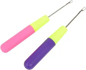 QVR 1Pcs Latch Hook Tool, Latch Hook Crochet Needle for Micro Braids, Hair Extension, Feather and Carpet Durable