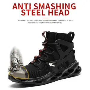 High - Top Steel - toe Work Footwear: Breathable, Insulated, Anti - smashing, Anti - puncturing, Closed Design for Year - round Comfort