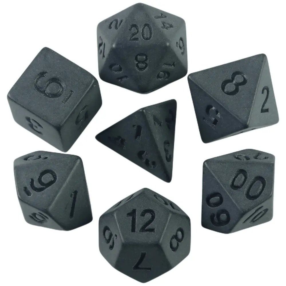 7 Piece Polyhedral Dice Set for Rpg D&d Accessories Board Games Math Role-Playing Game Supplies, Durable High-Quality Gaming Dice Kit, Value Set