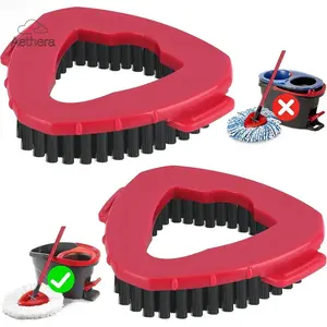 ApexSportGear O-Cedar EasyWring Spin Mop 1 Tank System Scrub Brush Replacement Head Hard Bristle for Bathroom Kitchen Bathtub Floor Easy Install Clean 5.9" Diameter