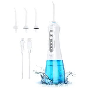 Cordless Oral Dental Water Teeth Flosser: 3 Modes, 6 Jet Tips ， 300ML, IPX7 Waterproof - Perfect for Home & Travel，Achieve Cleaner Teeth Today! Adjustable Electrical