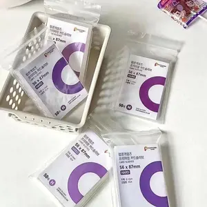 Clear Card Sleeves (50pcs/set), 3 Inch Photo Protector Sleeves, Photo Protector for Album, Binding Supplies for Home & Office & School