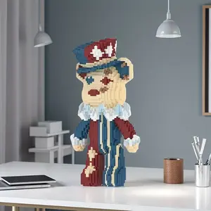 Magician 3D Puzzle Building Blocks Decoration, Bookshelf Home Office Cabinet Decor, Party Living Room TV Stand Display, Ideal Gift