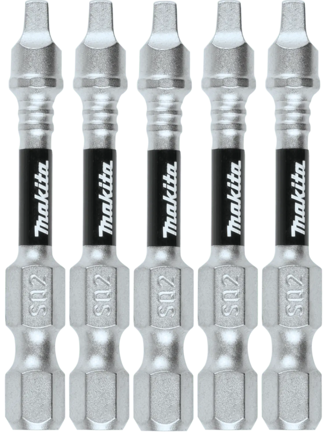 Makita E-00941 Impact XPS Impact Bit Set, #2 Square Drive, 2" Length, 5-Piece Pack