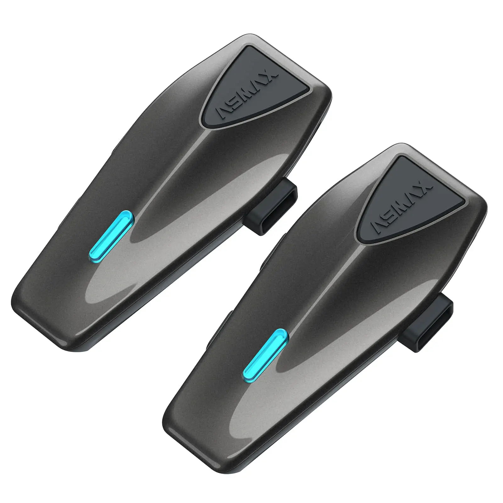 【Tool Upgrade】ASMAX S1 2-Pack Motorcycle Bluetooth Headsets, Voice Control, 8-Rider MESH Intercom, Bluetooth 5.4, IPX7 Waterproof, Dual Helmet Communication System