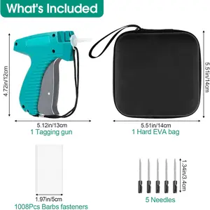 Price Tagging Guns for Clothes, Retail Price Tag Attacher Guns for Clothing (Not Stitch Gun), Includes 5 Needles