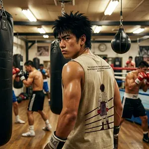 Hajime No Ippo Anime Quotes Wash Tank Top, Gym Tank Top, Gym Shirts, Boxing Shirts