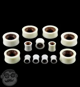 Concave Bone Tunnel Plugs With Coconut Inlay