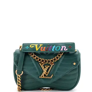 Pre-owned Louis Vuitton Leather Shoulder Bags New Wave Chain Bag Quilted PM by Rebag