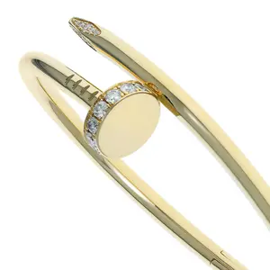 Pre-owned Cartier Juste Un Clou Bangle Bracelet Size 15