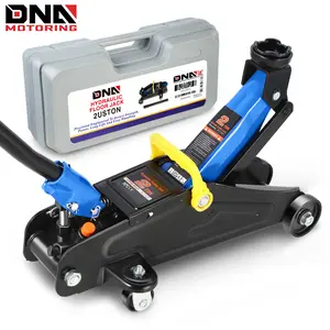 DNA Motoring Floor Jack 2 Ton (4000 lbs) Capacity, Fast Lift Low Profile Hydraulic Trolley Jack, Steel Heavy-Duty Service Car Jack, Lifting Range 5.1"-13"