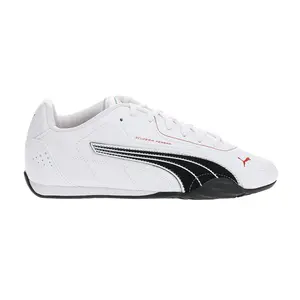 PUMA Mens Scuderia Ferrari Catch Lace Up Sneakers Shoes Casual - White PUMA Mens Scuderia Ferrari Catch Lace Up Sneakers Shoes Casual - White